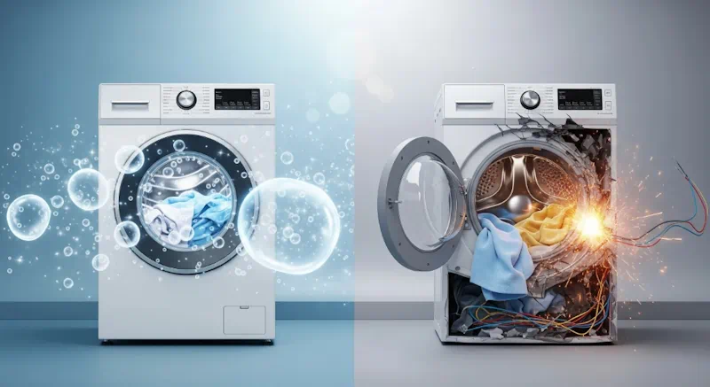 洗濯機が壊れる原因とナノバブルの関係