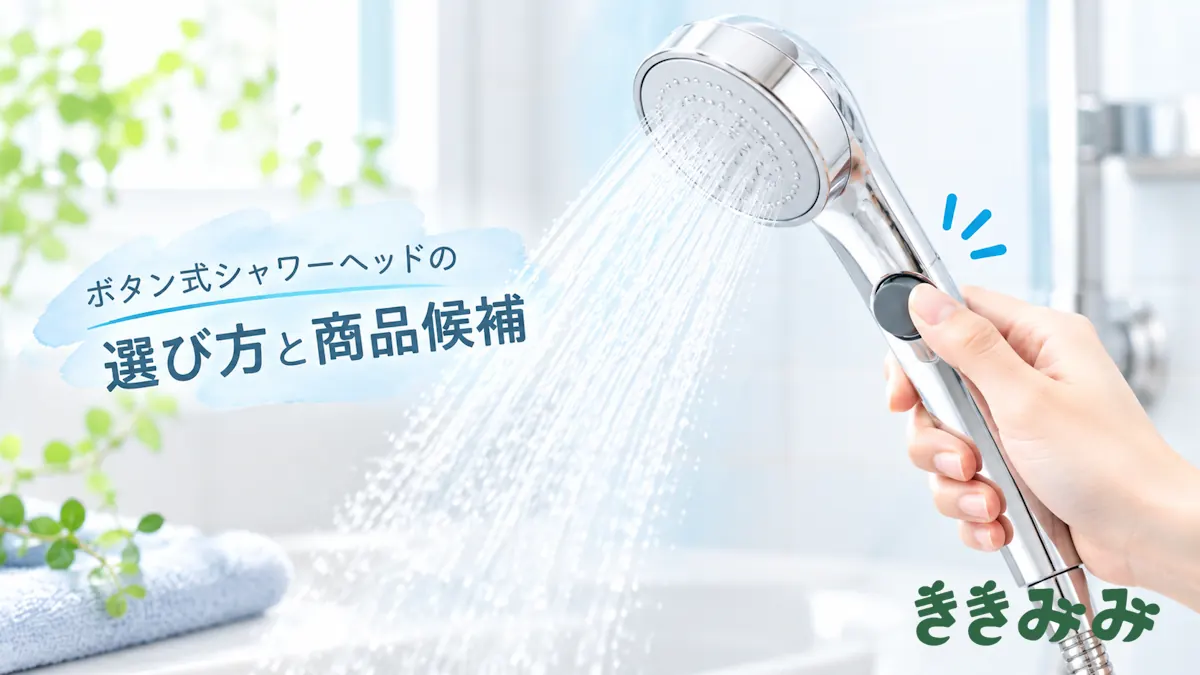 ボタン式シャワーヘッドは便利？選び方と購入前の注意点を解説